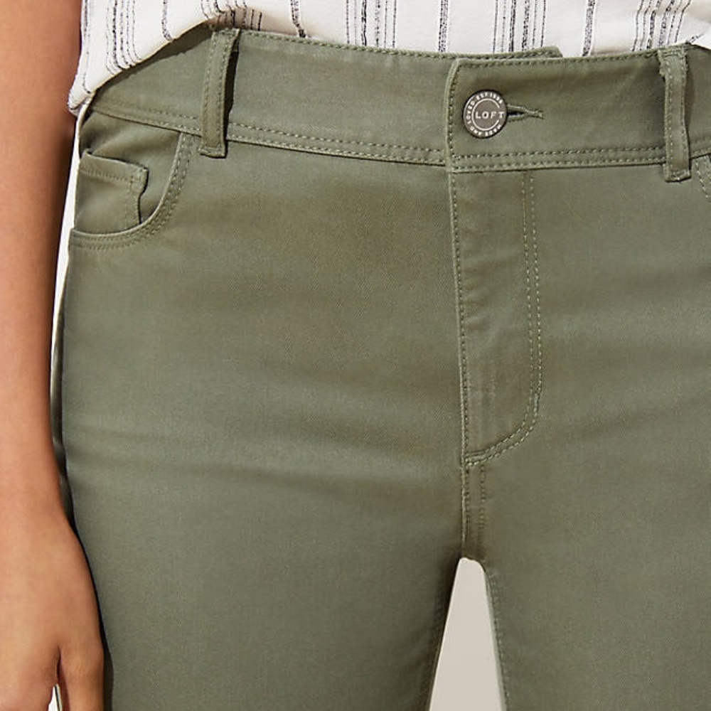 LOFT Women's NWT Skinny Five Pocket Pants -‎ Artichoke - Picture 2 of 3